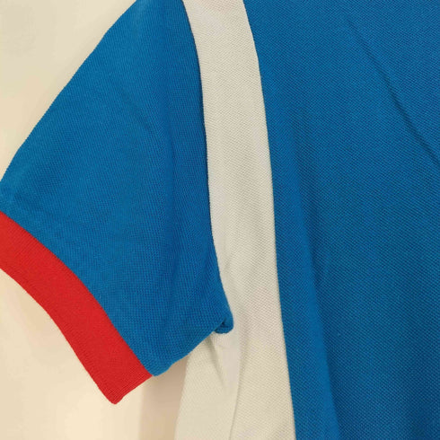 フレッドペリー FRED PERRY ロゴ刺繍 ハーフジップ マルチカラー切替 鹿の子 Tシャツ メンズ 36