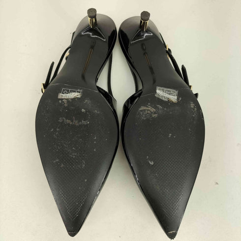 チャールズアンドキース CHARLES&KEITH エナメルヒールストラップサンダル レディース