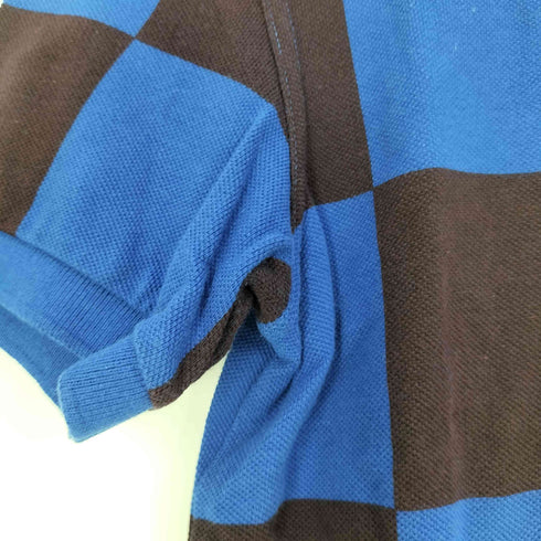 フレッドペリー FRED PERRY ロゴ刺繍 ブロックチェック 鹿の子 ポロシャツ メンズ 38