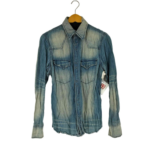 ゴーサンゴーイチプールオム 5351 POUR LES HOMMES ダメージ加工 L/S デニムウエスタンシャツ メンズ JPN:1