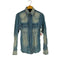 ゴーサンゴーイチプールオム 5351 POUR LES HOMMES ダメージ加工 L/S デニムウエスタンシャツ メンズ JPN:1