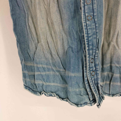 ゴーサンゴーイチプールオム 5351 POUR LES HOMMES ダメージ加工 L/S デニムウエスタンシャツ メンズ JPN:1
