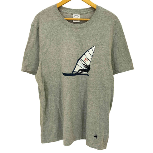 ブルックスブラザーズ BROOKS BROTHERS サーフ プリント クルーネック S/S Tシャツ メンズ import:L