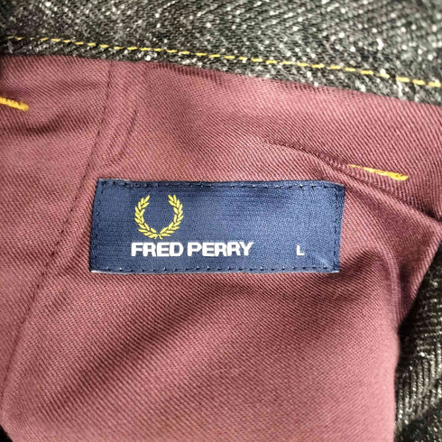 フレッドペリー FRED PERRY Cropped Denim Pant クロップドデニムパンツ メンズ L