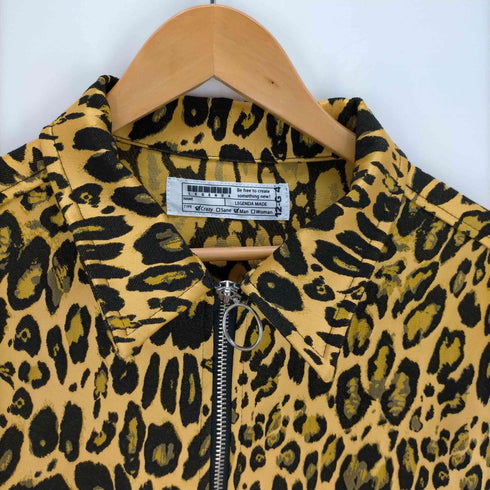 レジェンダ LEGENDA Jacquard Leopard Short shirts メンズ