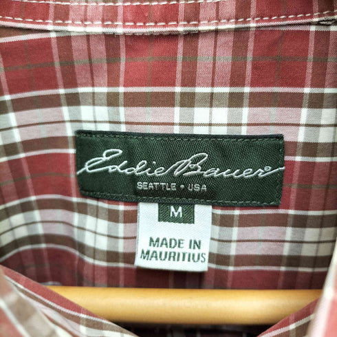 エディーバウアー Eddie Bauer LEGEND WASH チェック L/S ボタンダウン シャツ メンズ import:M