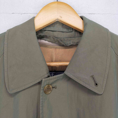 バーバリーズ BURBERRYS SHEARFORD MADE IN ENGLAND ウールライナー付き 裏地ノヴァチェックステンカラーコート 玉虫 メンズ