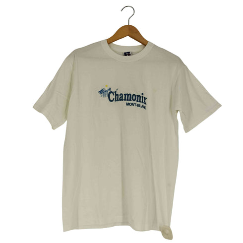 ラッセル Russell Chamonix MONT-BLANC 刺繍 クルーネック Tシャツ メンズ import:S