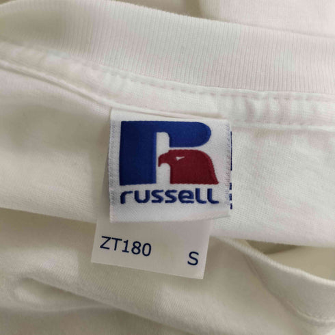 ラッセル Russell Chamonix MONT-BLANC 刺繍 クルーネック Tシャツ メンズ import:S