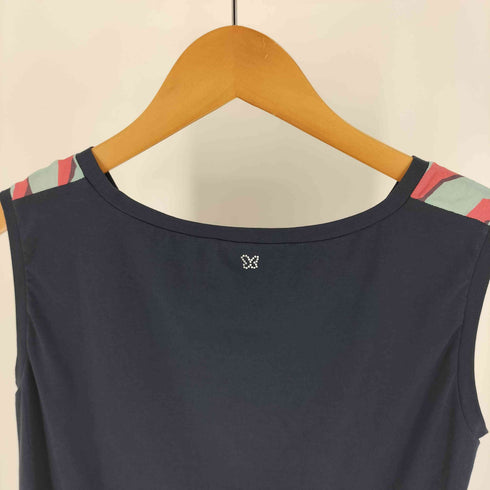 マックスマーラウィークエンド MAX MARA WEEKEND 総柄 フラワー プリント シルク 切替 ノースリーブ ブラウス レディース import:S