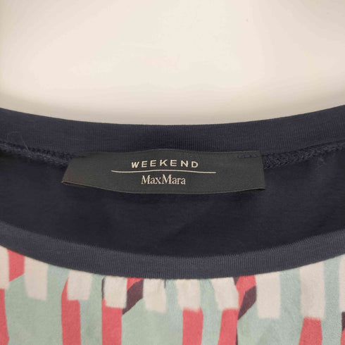 マックスマーラウィークエンド MAX MARA WEEKEND 総柄 フラワー プリント シルク 切替 ノースリーブ ブラウス レディース import:S