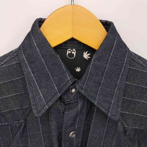 ルシアンペラフィネ Lucien Pellat-Finet ストライプ L/S ウエスタンデニムシャツ メンズ XXS