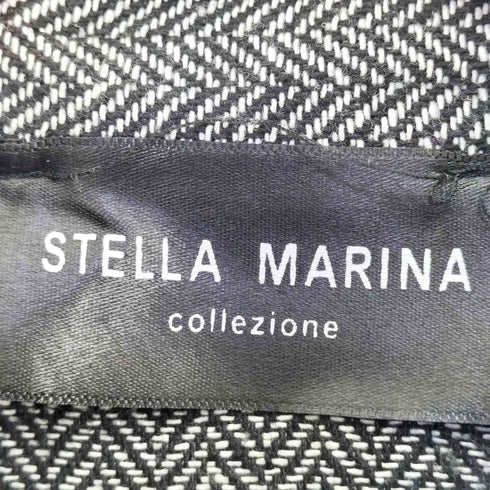 ステラマリアコレツィオーネ stella marina collezione ヘリンボーン シャツ フィッシュテールワンピース レディース