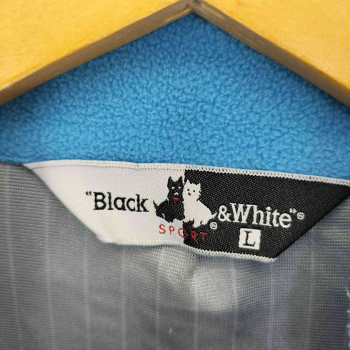 ブラックアンドホワイト BLACK&WHITE フリースハーフジッププルオーバー メンズ L