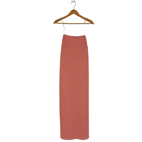 ザラ ZARA チェック柄 キャミソール ドレス ワンピース レディース import:L