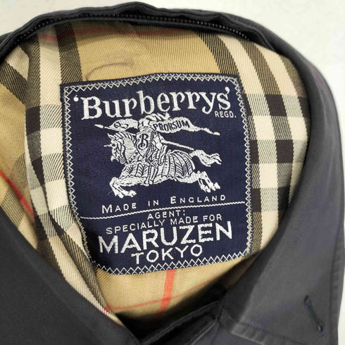 バーバリーズ BURBERRYS MADE IN ENGLAND C100 裏地ノヴァチェックステンカラーコート メンズ