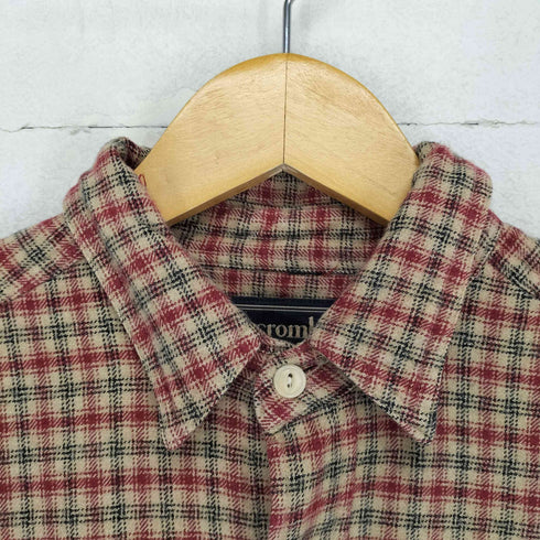 アバクロンビーアンドフィッチ Abercrombie & Fitch チェック柄コットンネルシャツ メンズ S