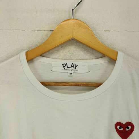プレイコムデギャルソン PLAY COMME des GARCONS ハートプリント刺繍半袖Tシャツ メンズ M