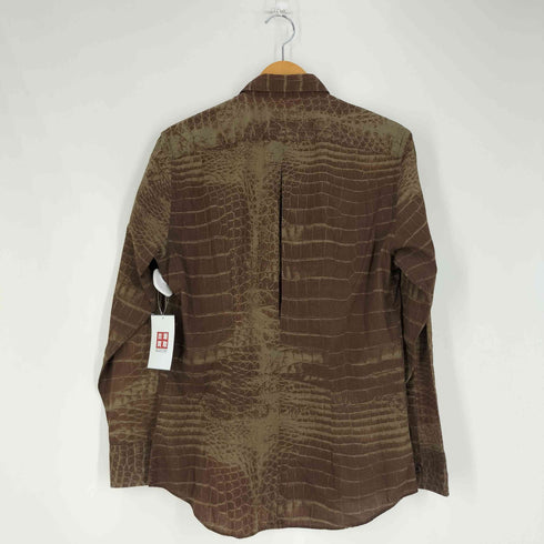 ポールスミスロンドン Paul Smith LONDON クロコ柄プリント レギュラーカラー シャツ メンズ import:M
