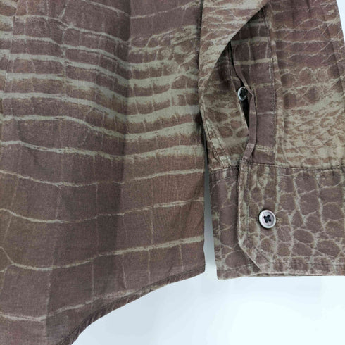 ポールスミスロンドン Paul Smith LONDON クロコ柄プリント レギュラーカラー シャツ メンズ import:M