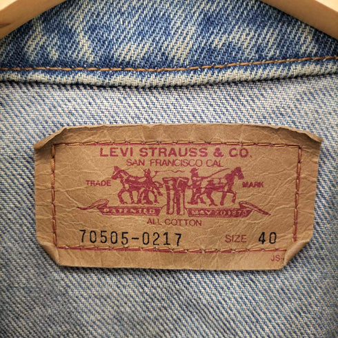 リーバイス Levis 93年製 70505-0217 デニムジャケット メンズ 40