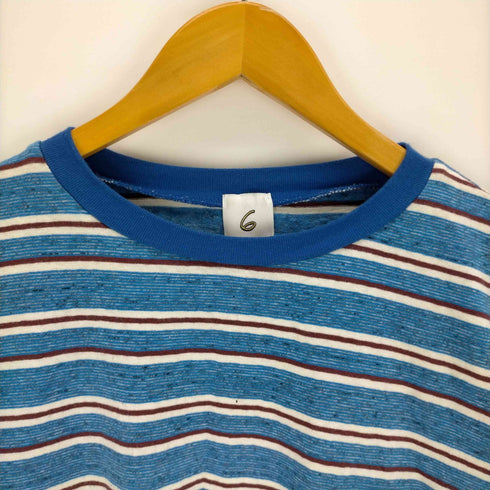 ロクビューティーアンドユースユナイテッドアローズ 6 BEAUTY & YOUTH UNITED ARROWS 25SS コットン ボーダー ロングスリーブTシャツ レディース FREE