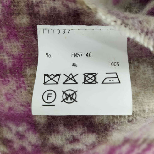 アフタヌーンティーワードローブ AFTERNOONTEA WARDROBE BRONTE社 Finest Country Fabrics 英国製 花柄 総柄 ウール フリンジ マフラー レディース