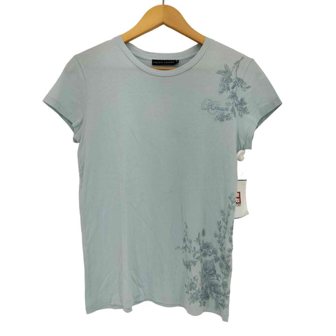 ラルフローレン RALPH LAUREN 花刺繍 クルーネックTシャツ レディース JPN:M