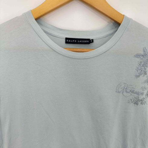ラルフローレン RALPH LAUREN 花刺繍 クルーネックTシャツ レディース JPN:M