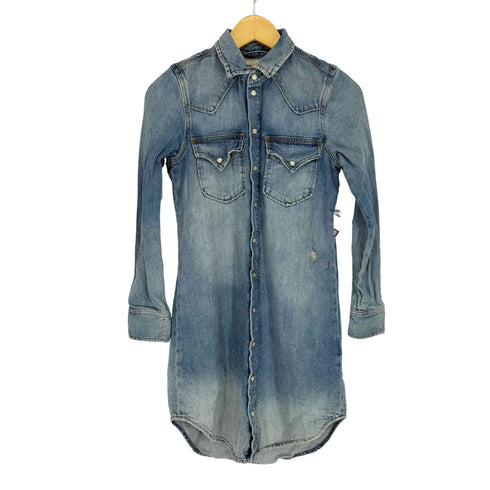 ディーゼル DIESEL ダメージデニムワンピース レディース XXS
