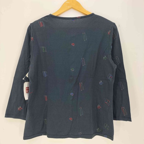 マドモアゼルノンノン mademoiselle NON NON 刺繍 スナップカーディガン レディース JPN:M