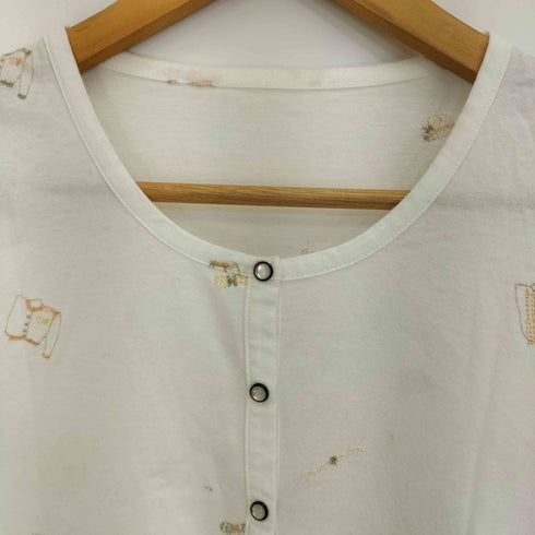 マドモアゼルノンノン mademoiselle NON NON 刺繍 スナップカーディガン レディース JPN:38