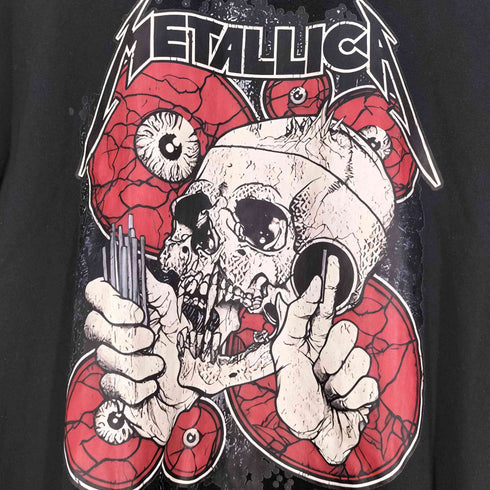 バンド プリント クルーネック Tシャツ メンズ