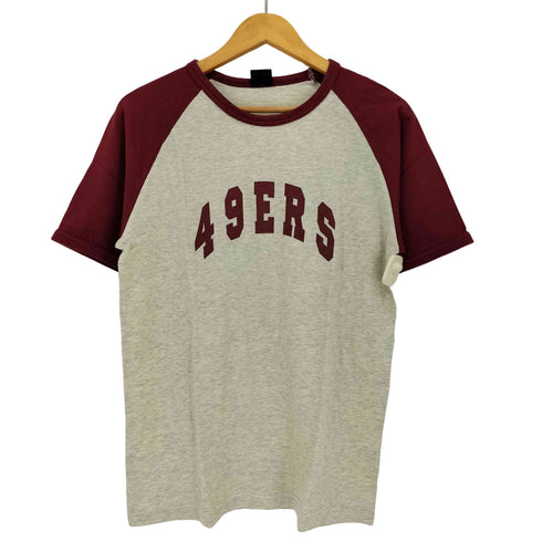 エヌエフエル NFL 49ERSプリント ラグラン Tシャツ メンズ import:L