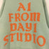 A1 FROM DAY1 STUDIO アクリル ウール ナイロン ミックスファブリック ロゴ ローゲージ ニット セーター メンズ