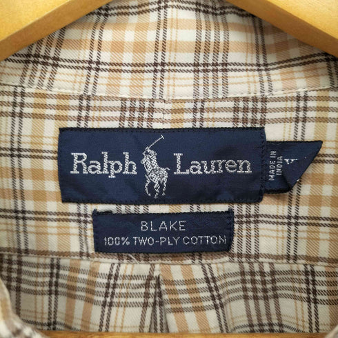 ラルフローレン RALPH LAUREN BLAKE BD ポニー刺繍 チェックL/Sシャツ メンズ JPN:XXL