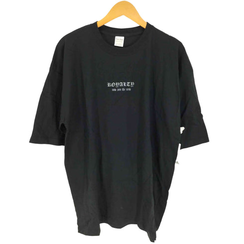 ROYALTY CROSS&STITCH ボディ Old English FUCK LOVE プリント Tシャツ メンズ JPN:XL
