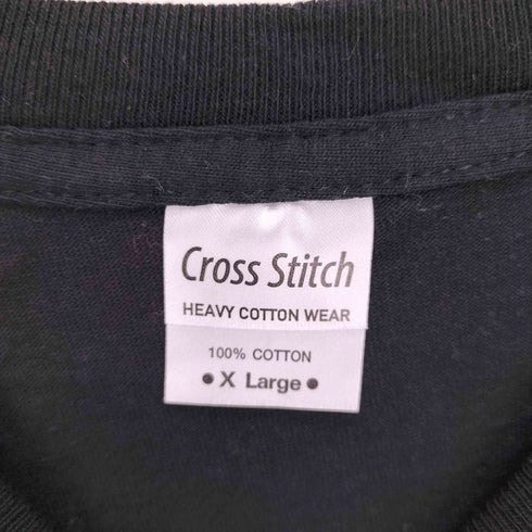 ROYALTY CROSS&STITCH ボディ Old English FUCK LOVE プリント Tシャツ メンズ JPN:XL