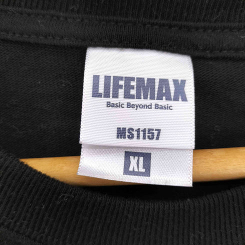LIFEMAX ボディ ロゴ プリント ポケット Tシャツ メンズ JPN:XL