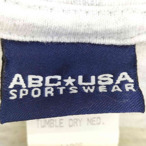 ABC USA SPORTS WEAR USA製 企業プリント Tシャツ メンズ import:L