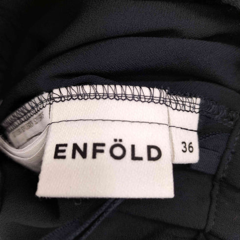 エンフォルド ENFOLD ギャザーペプラム スカート レディース 36