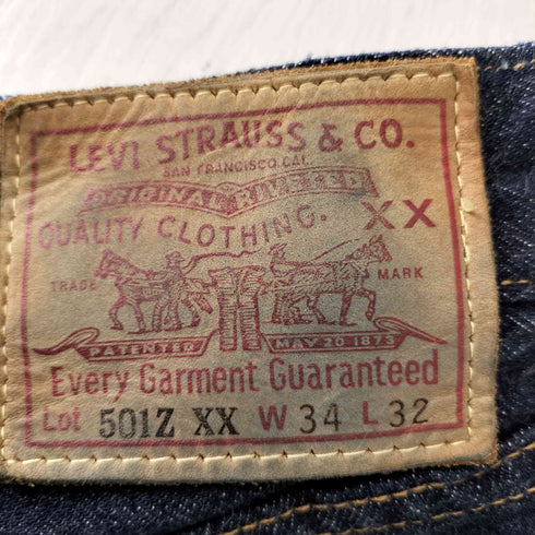 リーバイスヴィンテージクロージング Levis Vintage Clothing トルコ製 501ZXX 1954 復刻 濃紺 ジッパーフライデニムパンツ メンズ W34 L32