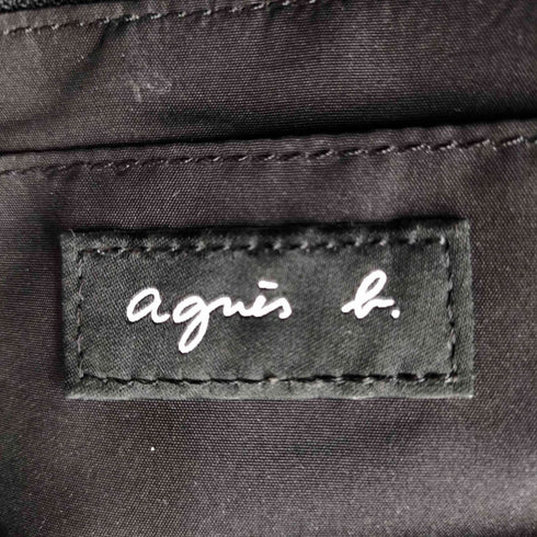 アニエスベー agnes b. プレートロゴ バックパック レディース