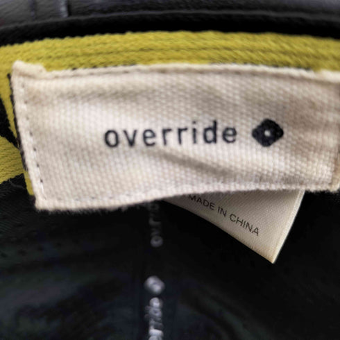 オーバーライド override シープレザー アジャスタブルキャップ メンズ 57cm-59cm