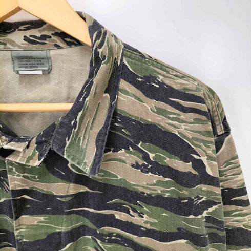 トゥルースペック TRU SPEC 01年製 タイガーストライプ カモ BDU ミリタリー ジャケット メンズ LARGE-REGULAR