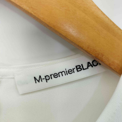 エムプルミエブラック M-premier BLACK フリルギャザーブラウス レディース 36