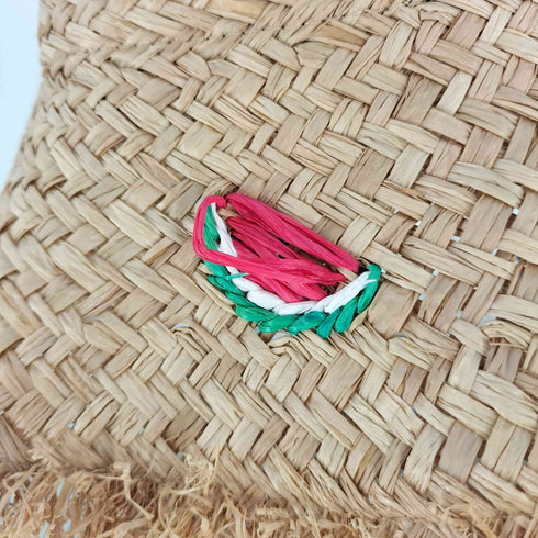 ケイトスペードニューヨーク kate spade NEW YORK Watermelon Party Straw Cloche ウォーターメロン スイカ ラフィアハット レディース