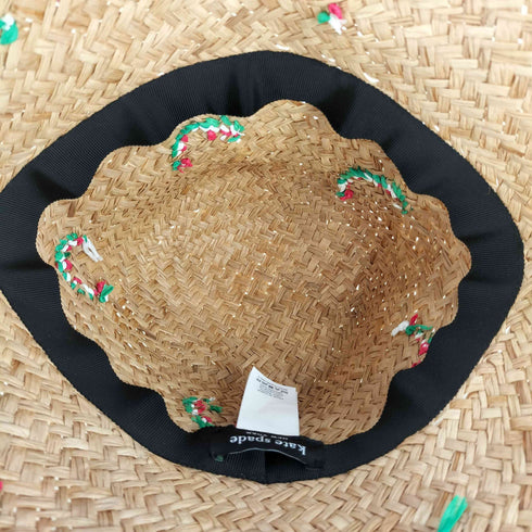 ケイトスペードニューヨーク kate spade NEW YORK Watermelon Party Straw Cloche ウォーターメロン スイカ ラフィアハット レディース