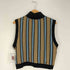 ザラ ZARA ストライプ ハーフジップ ニットベスト レディース import:M
