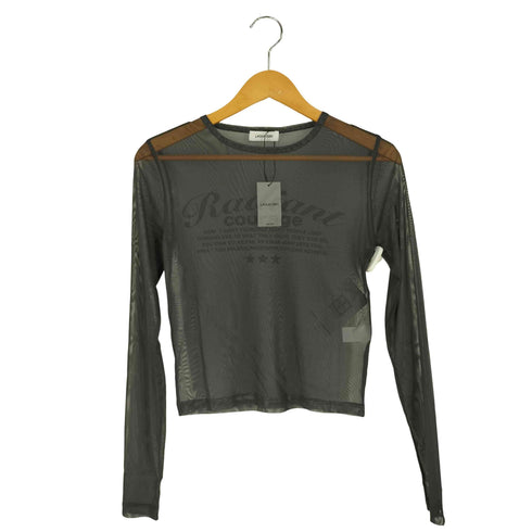 ラグアジェム LAGUA GEM SHEER LOGO PRINT トップス レディース FREE